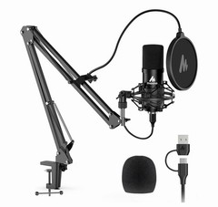 MAONO A04 192khz/24bit Plug & Play Computer Cardioid USB Microphone Kit