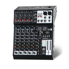 MICNAUX Audio Mixer 6 Channel Professional Sound Mixer Console with 99 DSP Ef…