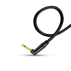 6.35mm 1/4 in TS Male Right Angle to Male Right Angle Instrument Audio Cable B22