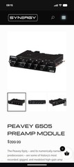 Synergy Peavey 6505 Dual-Channel Tube Guitar Preamp Module