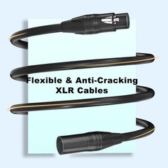 XLR Cables 25ft 2 Pack, Premium XLR Microphone Cable 25 Feet, Heavy Duty PVC …