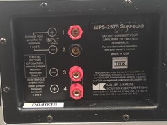 Miller & Kreisel M&K MPS-2575 Tripole Surround Studio Monitor Speaker w/ Grills