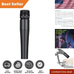 Unidirectional Handheld Vocal Microphone – Ideal for Studio & Stage Performances