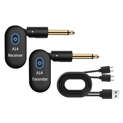 Mini Wireless Guitar System Transmitter Receiver Rechargeable Electric Bass USA