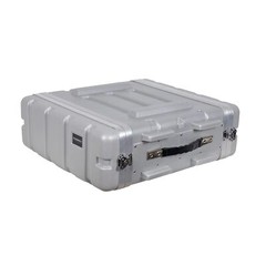 Crossrock Stackable Rack Case, Strong Molded with Heavy Duty Hardware, 19.25”…