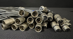 12 Channel Cannon Multipin Snake + XLR Fan In/Out Audio Stage Cable, 20′ to 330′