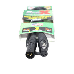 10 XLR Mic Cables 3 ft Quality Stage Studio Patch Cables by Prox