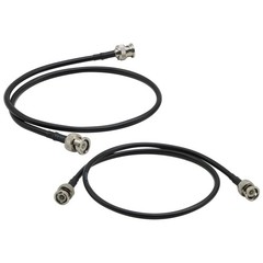 2 Kit Front Mount Antenna BNC Connect Cables for Shure/Sennheiser/Audio Technica