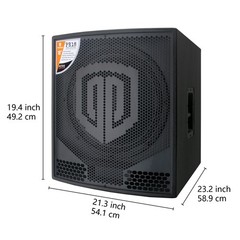 PRORECK PR18 18″ 2000W Active Powered PA DJ Subwoofer Cabinet Speaker Single