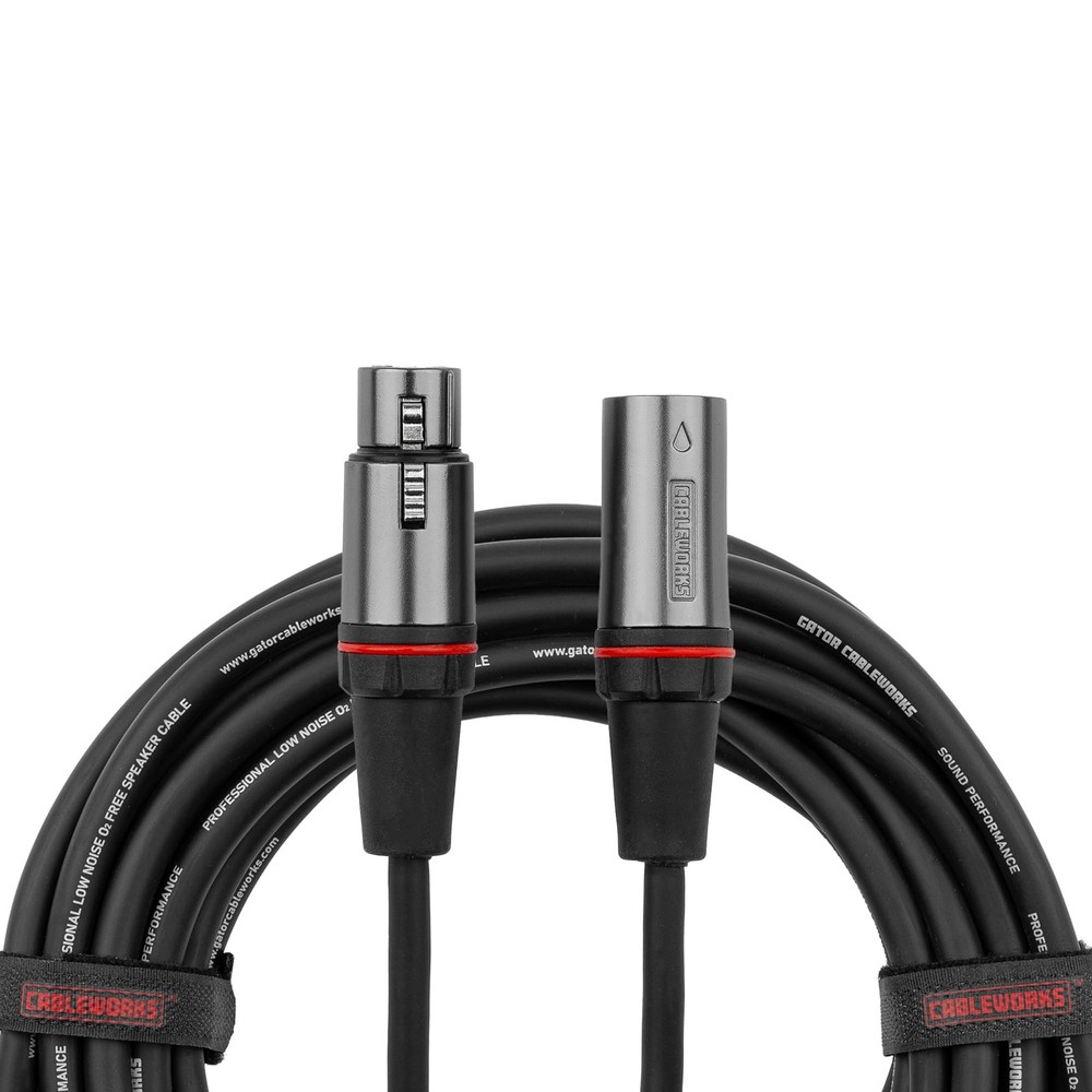 By Gator Cases Headliner Series Premium 10 Foot XLR Microphone Cable, (GCWH-X…