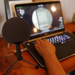 Blue Snowball Pop Filter Windscreen – Professional Snowball Ice Mic Foam Wind Co