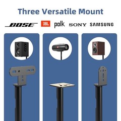 Universal Speaker Stands Pair, Satellite & Bookshelf Speaker Stands-28-38in