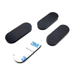 2″ x 3/4″ Oval Rubber Stick on Feet 3/16″ Thick 3M Adhesive Backing Bumper Pads