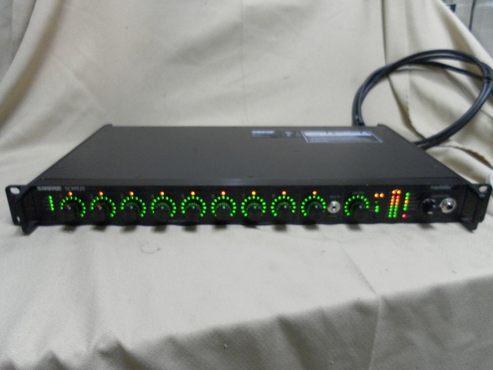SHURE SCM820-DAN Intellimix Automatic Mixer w/Ethernet NOT WORKING NO Dante card