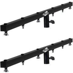 DJ Light Cross Bar Mount for Lighting Stands – 2 Pack T-bar Holder Stage PA Gear