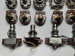 23 Potentiometers & Foot Switches For Vintage Moog Synthesizers