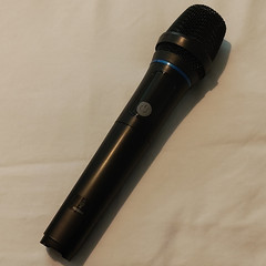 Wireless Handheld/Stand-Held Microphone with On/Off Switch, Black