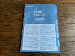 YAMAHA 2006 MG82CX/ MG102C MIXER MANUAL/ TECHNICAL BOOKLET- MAKE OFFER!