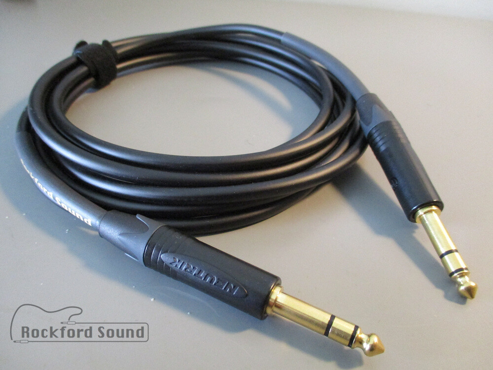 Canare L-4E6S Star Quad | 15 FT | Gold TRS to TRS Balanced Patch Cable