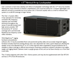 CLAIR Global i-3 , 3-Way Speaker Cabinet , (Medium Format Line Array)