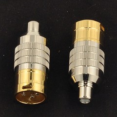 CARDAS AUDIO Clear CGA, Male XLR to Female RCA Adapter Plugs, MXLR-FRCA (Pair)