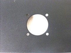 2U Space Black Heavy Rack Panel w/ 6 Large „G“ SpeakOn Cut Outs for NL8 or NL4