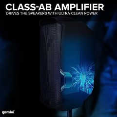 Gemini Sound AS-2110P Powered 10 Inch PA System 1000 Watt DJ Speaker