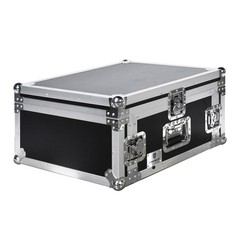 PRORECK 4U Slant Mixer Road Case 20 inch Deep Plywood Rack Flight Case DJ Gear