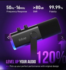 FIFINE AM8 Dynamic Microphone for Streaming Podcast PC Gaming PS4/5