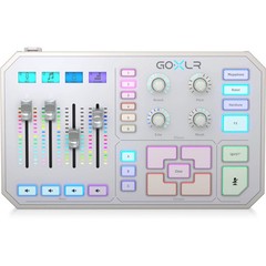 TC-Helicon GoXLR 4-channel USB Streaming Mixer with Voice FX and Sampler – White