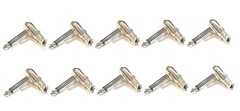 10pcs 1/4″ inch 6.3mm Right Angle 90 degree Mono Male Jack Plugs