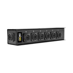 Stage Truss Multi-Outlet Power Box w/Clamp 6 Rean True1 Female /True1 Pass Thru