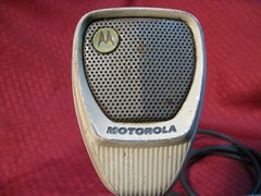 Vintage Motorola TU533 Microphone Barney Fife Andy Griffith era dispatch Mic