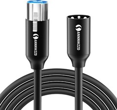 XLR Microphone Cable 3 foot (1m) – Studio Audio for Mixer, Amp, Recorder – NEW