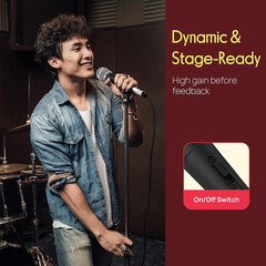 Professional Dynamic Vocal Microphone – Moving Coil Dynamic Cardioid Unidirectio