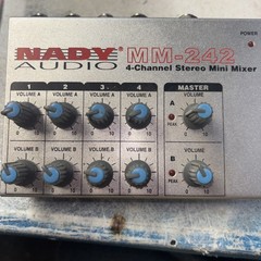 Nady MM-242 4-Channel Stereo Mini Mixer READ