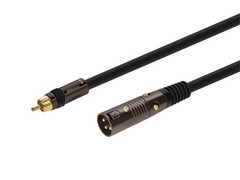 Monoprice 1.5ft Premier Series XLR Male to RCA Male Cable, 16AWG (Gold Plated)