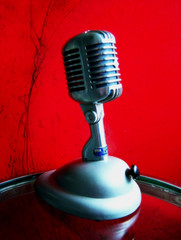 Vintage 1956 Shure 55S dynamic cardioid microphone w S-36 stand Elvis prop