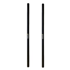Pair 1 Meter On-Stage Stands Subwoofer Speaker System Black Shaft Poles Steel