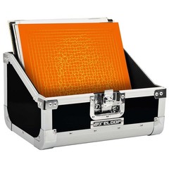 Reloop 80 Record Case Black – Classic Record Case, Round Protective Angles, Lock