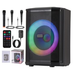 2400W Portable Tiltable Bluetooth Speaker Subwoofer 8in Heavy Bass Sound System