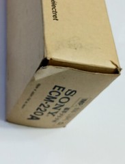 SONY Condenser Microphone ECM-220A Japan w/Instruction Box Standard Plug