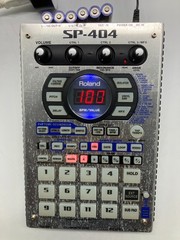 Roland SP-404 Sampler Silver Made in Japan w/Adapter + CF Working 0710X1-10