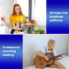 Wireless Lavalier Microphone Audio Video Recording Mini Mic For Android iphone