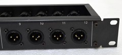 Hosa PDR-369 12 channel Mic In Panel XLR Balanced Reversible Patchbay Rackmount