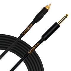 Castline Gold RCA to 1/4″ TS Audio Patch Cable Mogami 2549