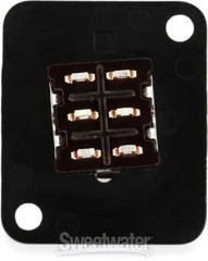 Switchcraft EHTSLBPKG EH Series Toggle Switch Locking DPDT – Black flange