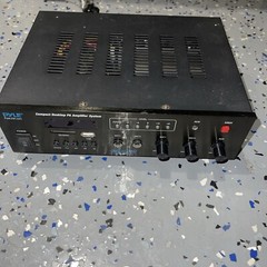 Pyle PFA600BU Wireless Bluetooth Amplifier Compact PA Speaker And Mic Receiver