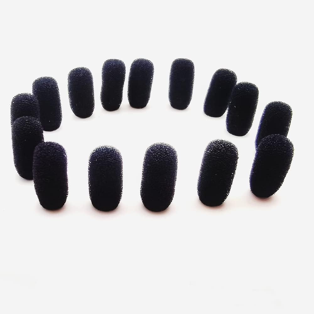 15 Pack Mini Lavalier Foam Cover Windscreen for Countryman E6 and Other Headset