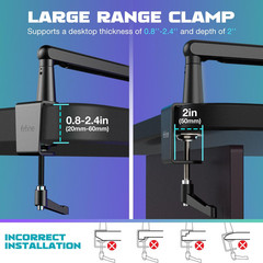 Microphone Boom Arm, Low Profile Adjustable Stick Microphone Arm Stand with Desk